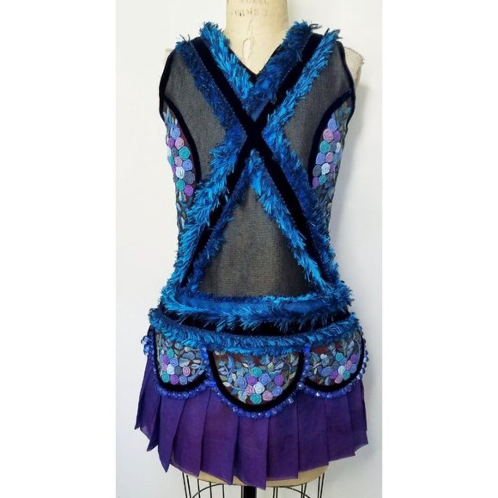 Minh Hanh Womens Couture Mini Dress Heavily Embellished - Picture 8 of 10